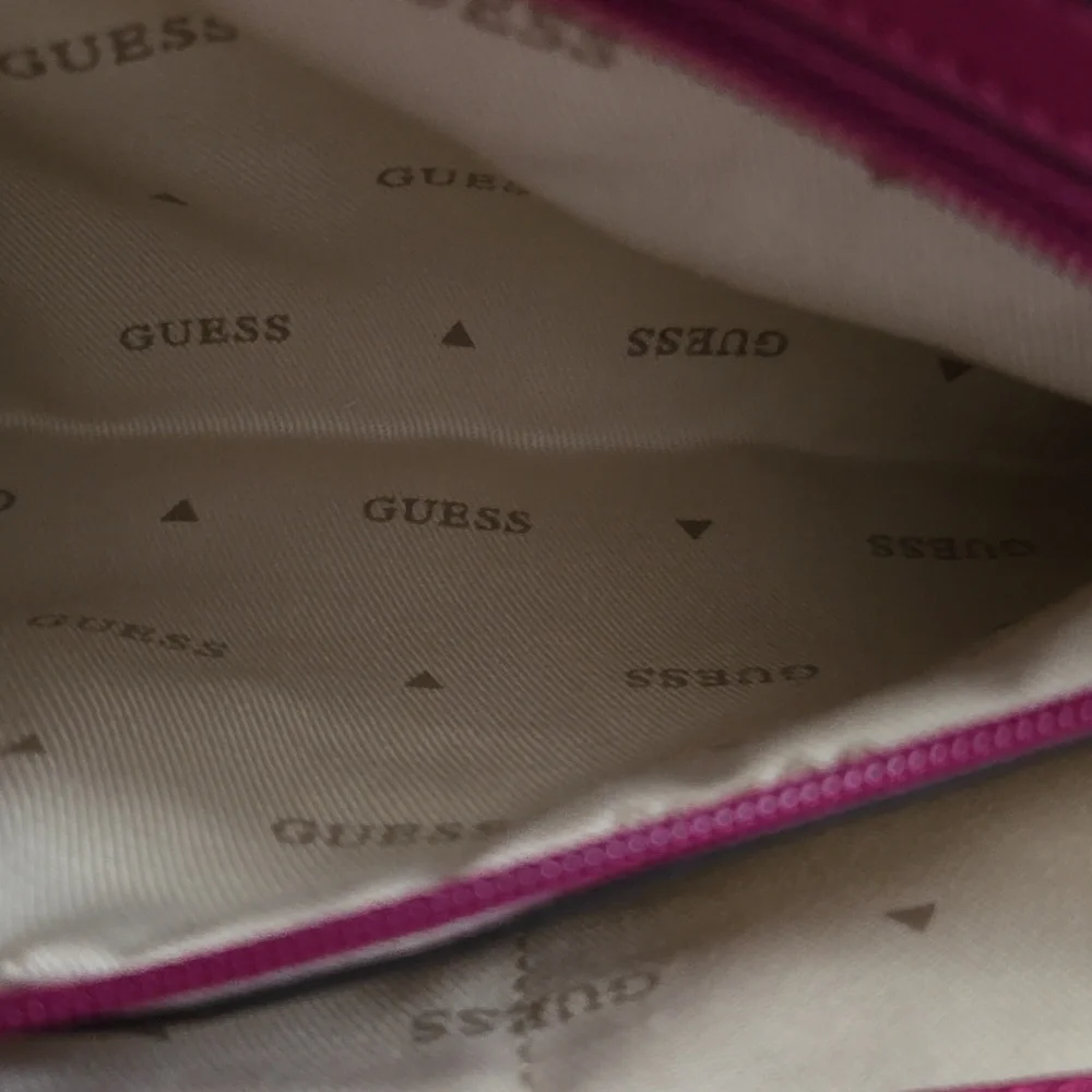 Guess Zalina Fuchsia Quilted Crossbody Bag